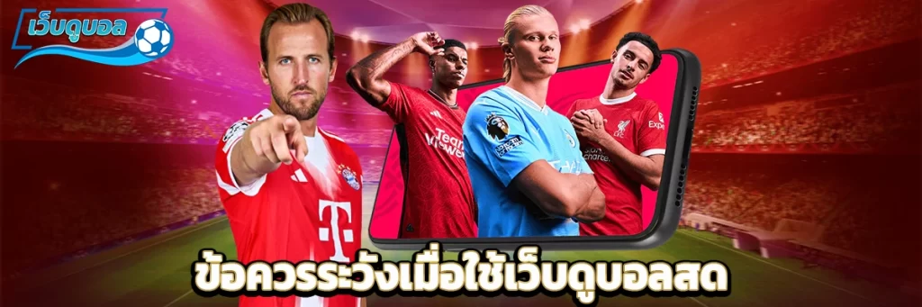 ข้อควรระวังเมื่อใช้เว็บดูบอลสด